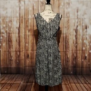 NWOT East 5th Black and White Midi Dress